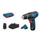 BOSCH GSB 12V-15 triecienurbjmašīna - skrūvgriezis 2x2 Ah